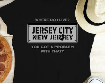 Camiseta de Jersey City, Nueva Jersey, regalo de NJ
