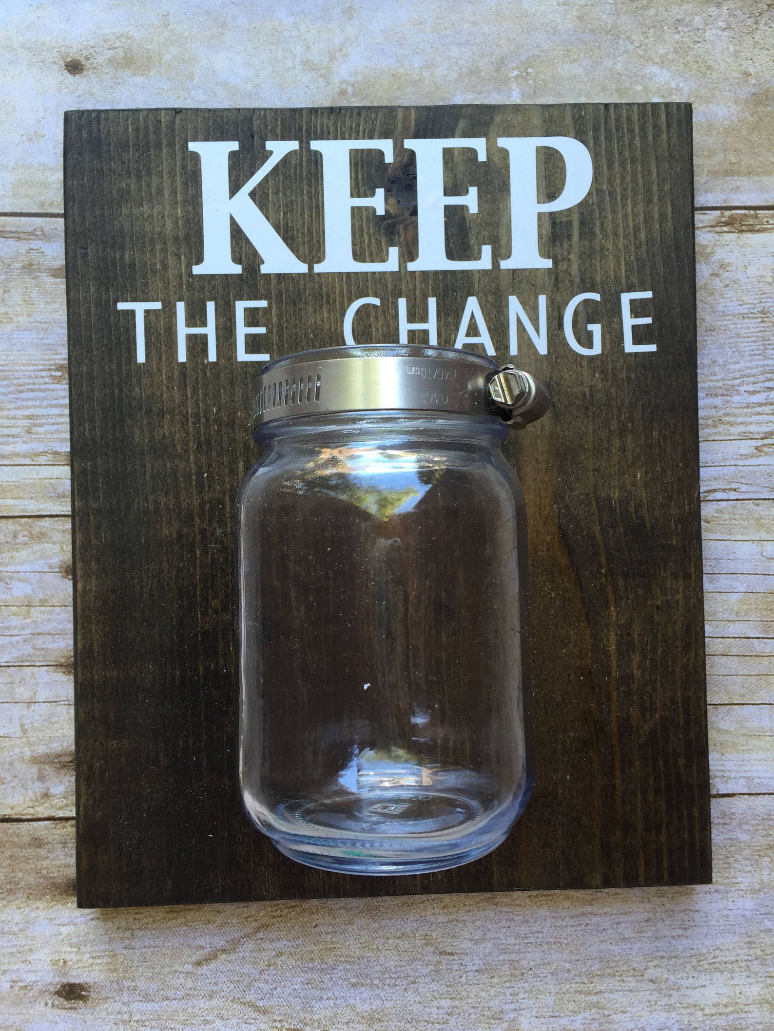 Keep the Change Jar Laundry Room Sign Mason Jar Decor Etsy