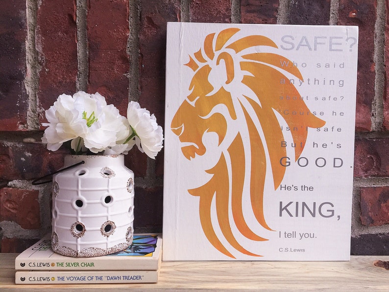 Aslan Chronicles Of Narnia Wood Sign Lion Witch Wardrobe Etsy