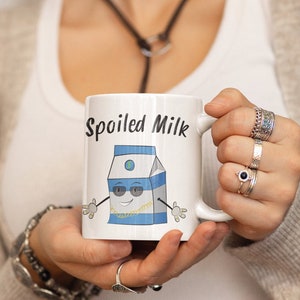 Spoiled Milk Mug, Funny Milk Carton Pun Coffee Mug (11oz, 15oz)