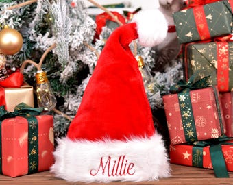 Gepersonaliseerde geborduurde kerstmuts: aangepaste kerstmuts