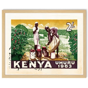 Africa Art, Kenya, African Wall Art print, Coffee Art Print, Cafe art, Black art, African Home decor, Black Woman art, Black man Art, BLM