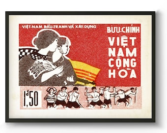 ベトナムのプロパガンダ ポスターのアート プリント、または Asian