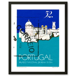 Portugal Travel Poster, Portuguese print, Architecture print, Landscape Print, Affiche Vintage, Architecture poster, Boho Wall art