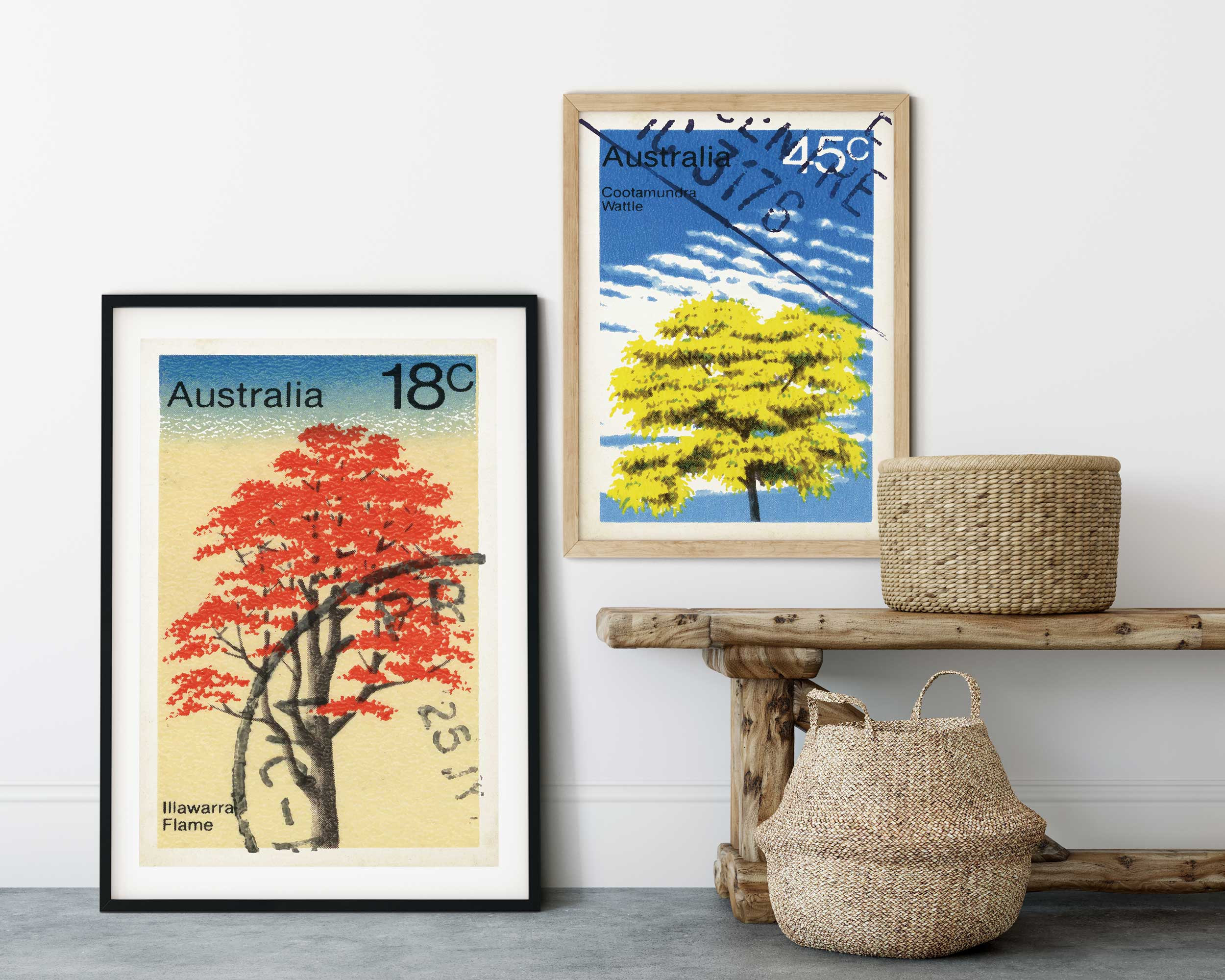 Botanical Print of Australian Art. Australia Poster and Floral Etsy