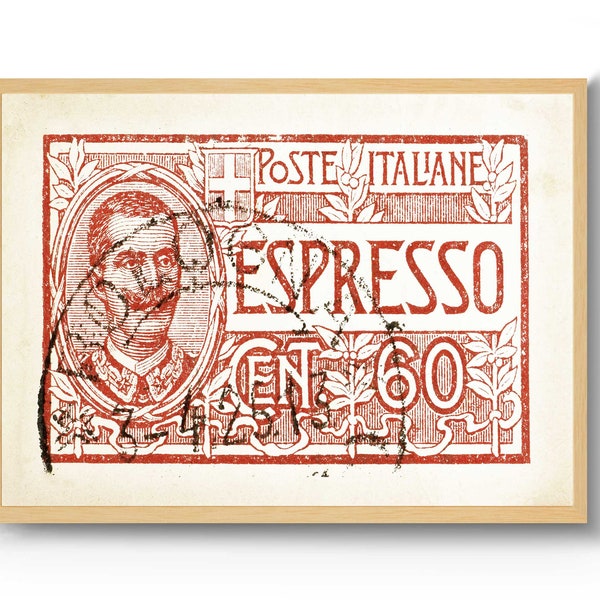 Arte del café, arte de la pared de la cocina, impresión de arte italiano, cartel de café, cartel de Italia, impresión de ilustración vintage. Decoración de la pared de la cocina, Affiche Vintage