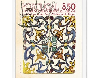 Azulejo Tile Art, Portugal Art poster, Spanish tile, Portuguese Tile Art Prints, Ceramic Tile Art, Travel poster, Spanish art, Latin Art