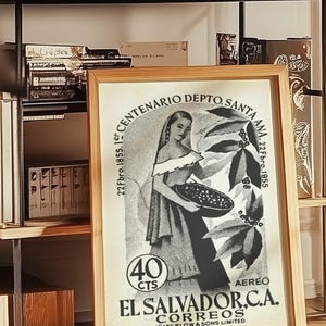 El Salvador Wall art for Boho home decor and latin art gallery wall, Vintage Travel poster print illustration for kitchen wall art image 12