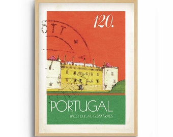 Modern Wall Art Poster Print, Portuguese Art for Mid Century Wall art, Architecture Print and Portugal Art, Colorful Art and Travel Poster