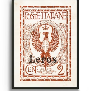 Vintage Italian Wall Art poster Prints, Illustration Art, Travel Poster Prints, Bird Art prints, Italy poster, Coat of arms, Symbolic Art