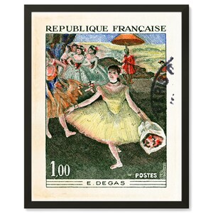 French Art Print, France Art poster, Vintage French poster, Degas ballerina Print, Music Art poster, French country decor, Dance Art Print