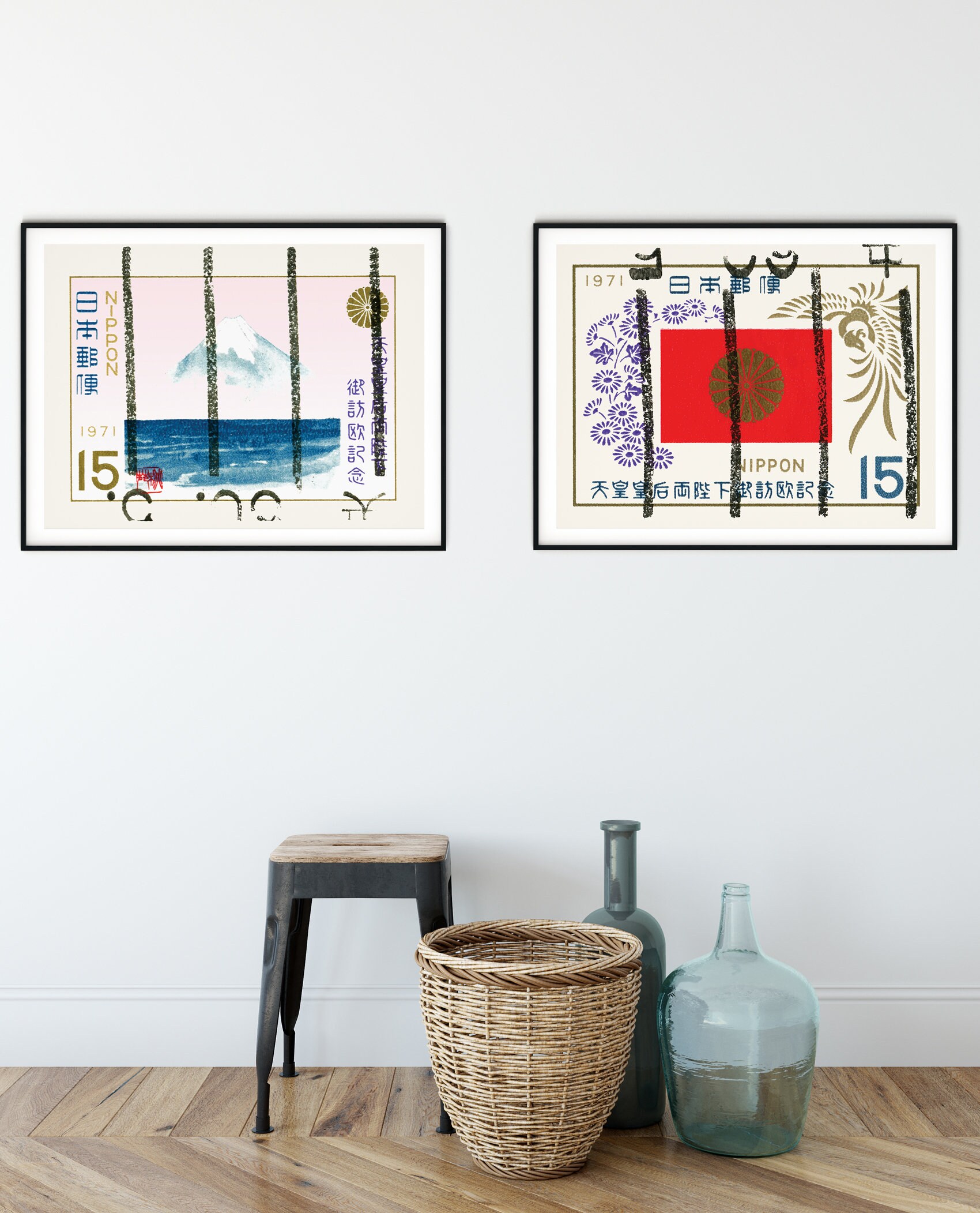 Japanese Art Japanese Design Modern Wall art Graphic art | Etsy