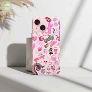 Stylish Clear Pink Phone Case, Pink Phone Case, Fun Phone Cover, Perfect Gift for Teens, Trendy Accessories, Unique Phone Protection