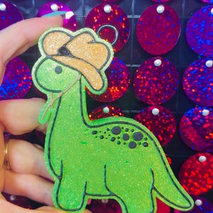 Dino Car Freshie, Car Scents, Air Fresheners, Cute Car Freshie, Cowboy Dino Freshie