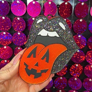 Pumpkin Tongue Freshie, Car Scent, Air Freshener, Cute Car Freshie, Halloween Car Accessories, Halloween freshie