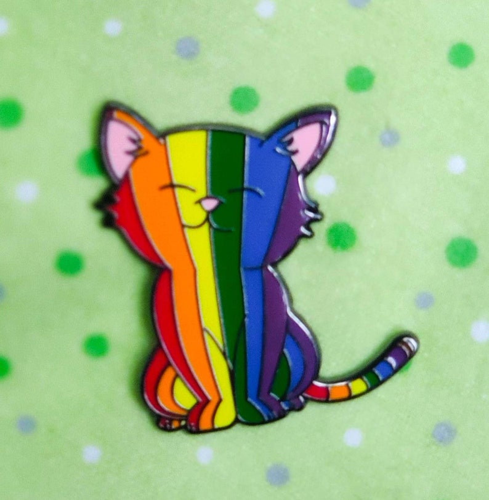 LGBTQ Rainbow Pride Kitty Sticker LGBTQ Flag Pride Sticker - Etsy