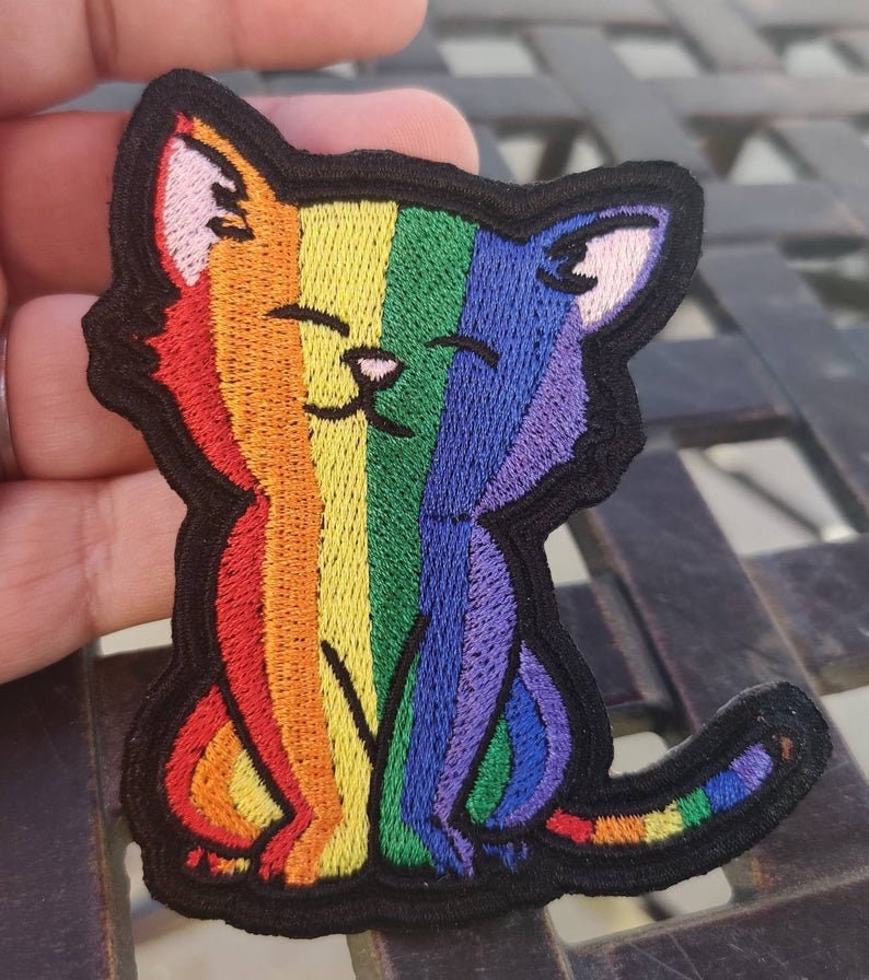 LGBTQ Rainbow Pride Kitty Sticker LGBTQ Flag Pride Sticker | Etsy