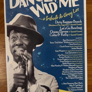 Greg Lee Konzert Tribute Poster 'Dance Wid Me' Hepacat Ska 11x44 cm