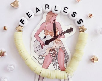 Fearless Friendship Bracelet | Yellow Gold Beaded Bracelet