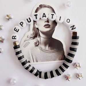 Eras Pulsera Reputación Con Cuentas Oro Arcilla Carta Taylor Amistad Comercio Tour Delicado Final Juego Vestido LWYMMD Swiftie Joyería Niño Adolescente Adulto