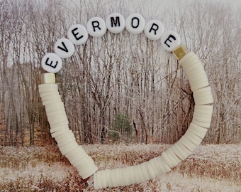 Evermore Friendship Bracelet | Cream Neutral Beaded Bracelet
