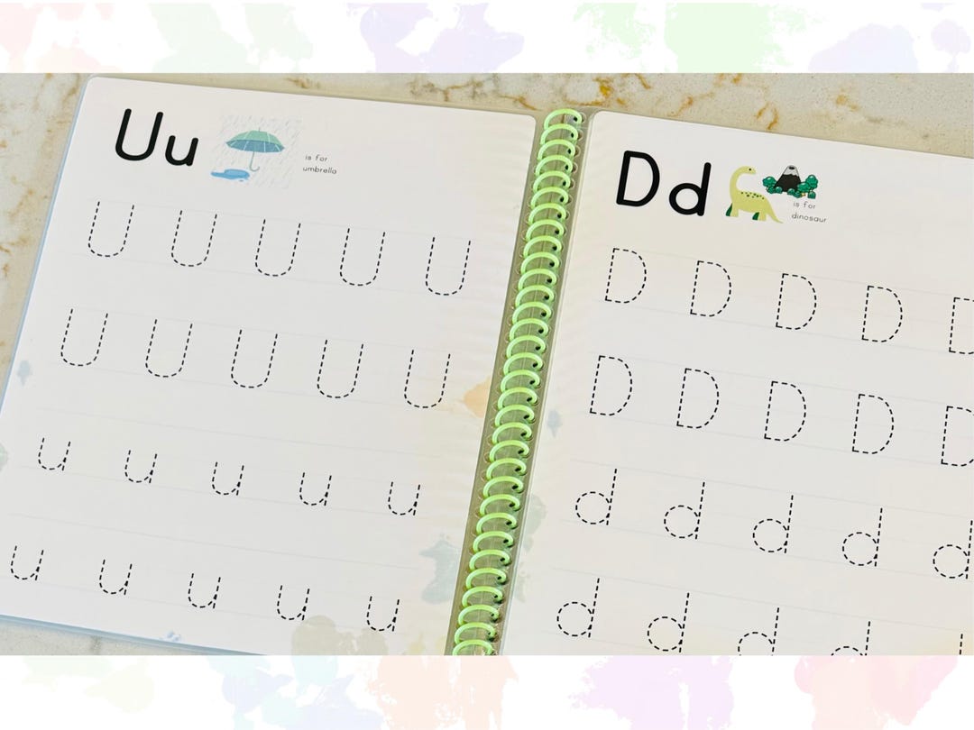 Personalized Name Tracing Book Etsy