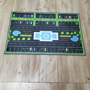 Car Parking Play Rug: Kids Room Activity Mat - Etsy