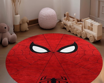 Spider Hero Kinderteppich: Rotes Netz, Spielzimmerteppich (61 cm)