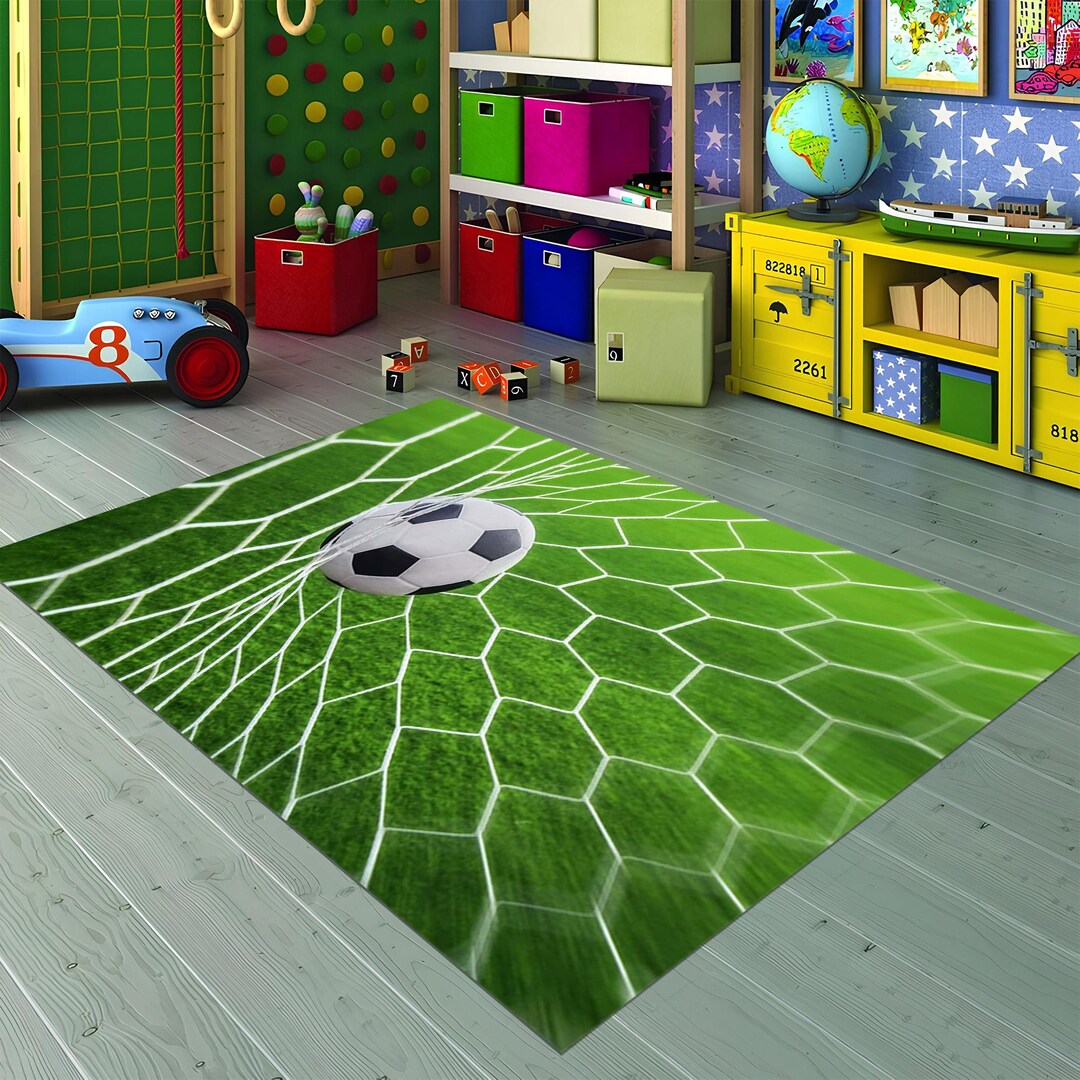 Football Custom Rug Soccer Rug, Boy Room Rug, Football Rugs, Sport Rugs, Decorative Rug ...