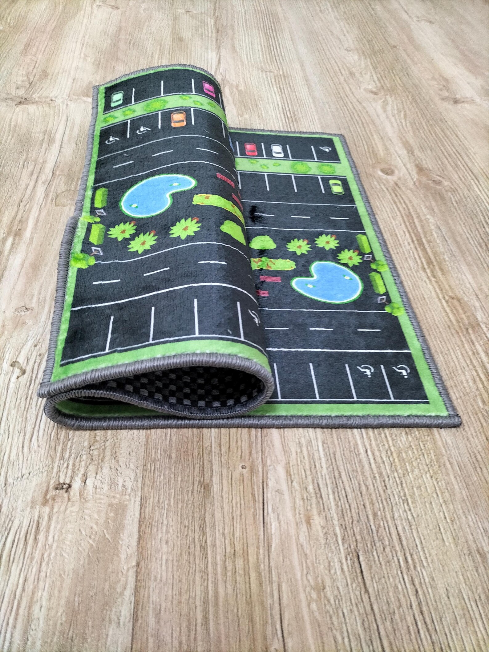 Car Parking Play Rug: Kids Room Activity Mat - Etsy