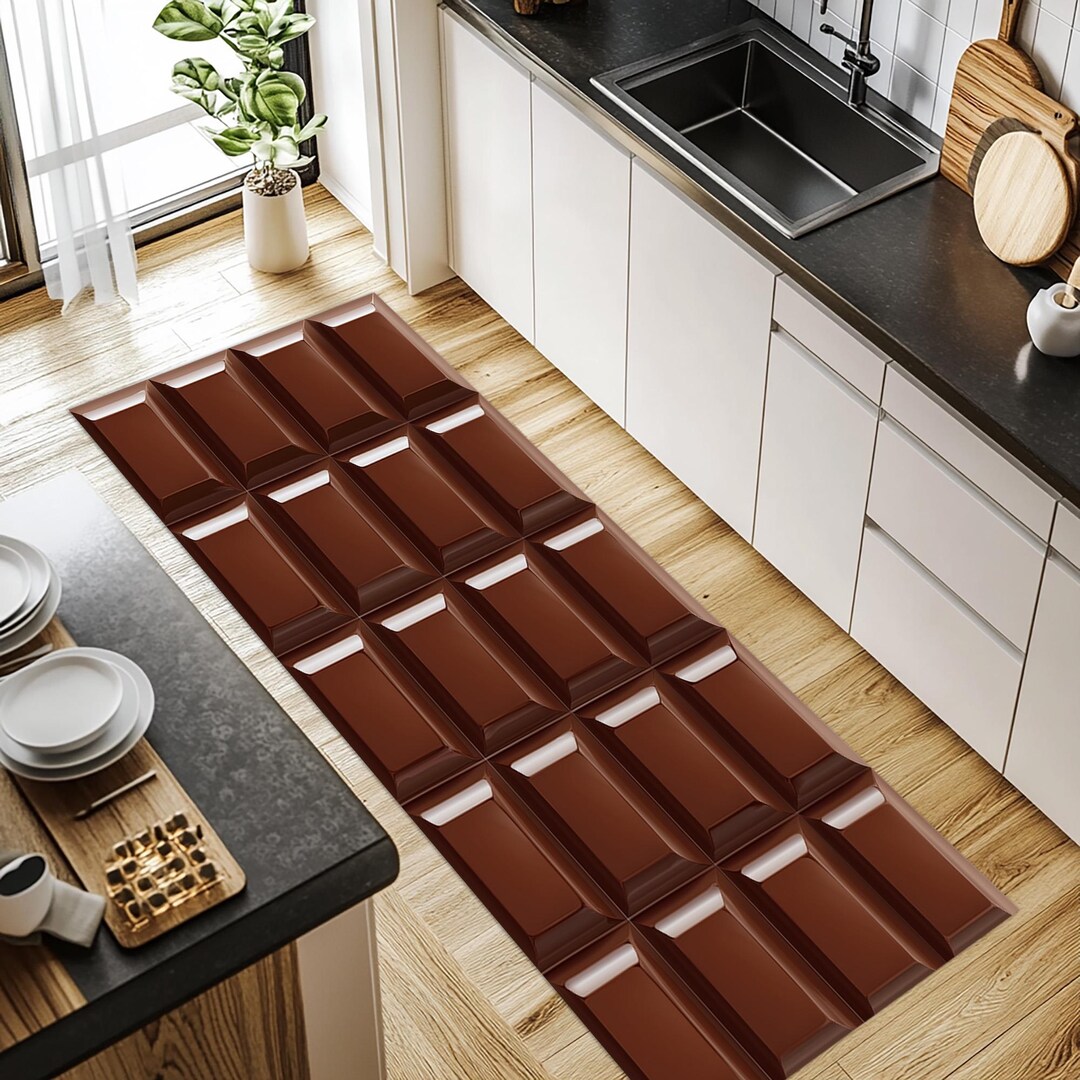 Chocolat Rug Chocolate Runner, Chocolate Patterned Rug, Chocolate Rug, Long Rug ...