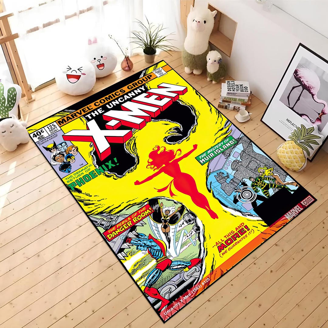 Comic Cartoon Books Cover, X-men Legend Rug, Books First Number ...