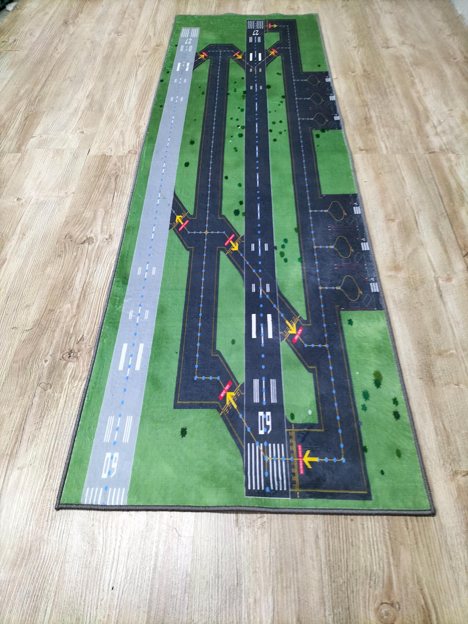 Flight Line Rug Runway Rug: Aviation Airport Track Design - Etsy