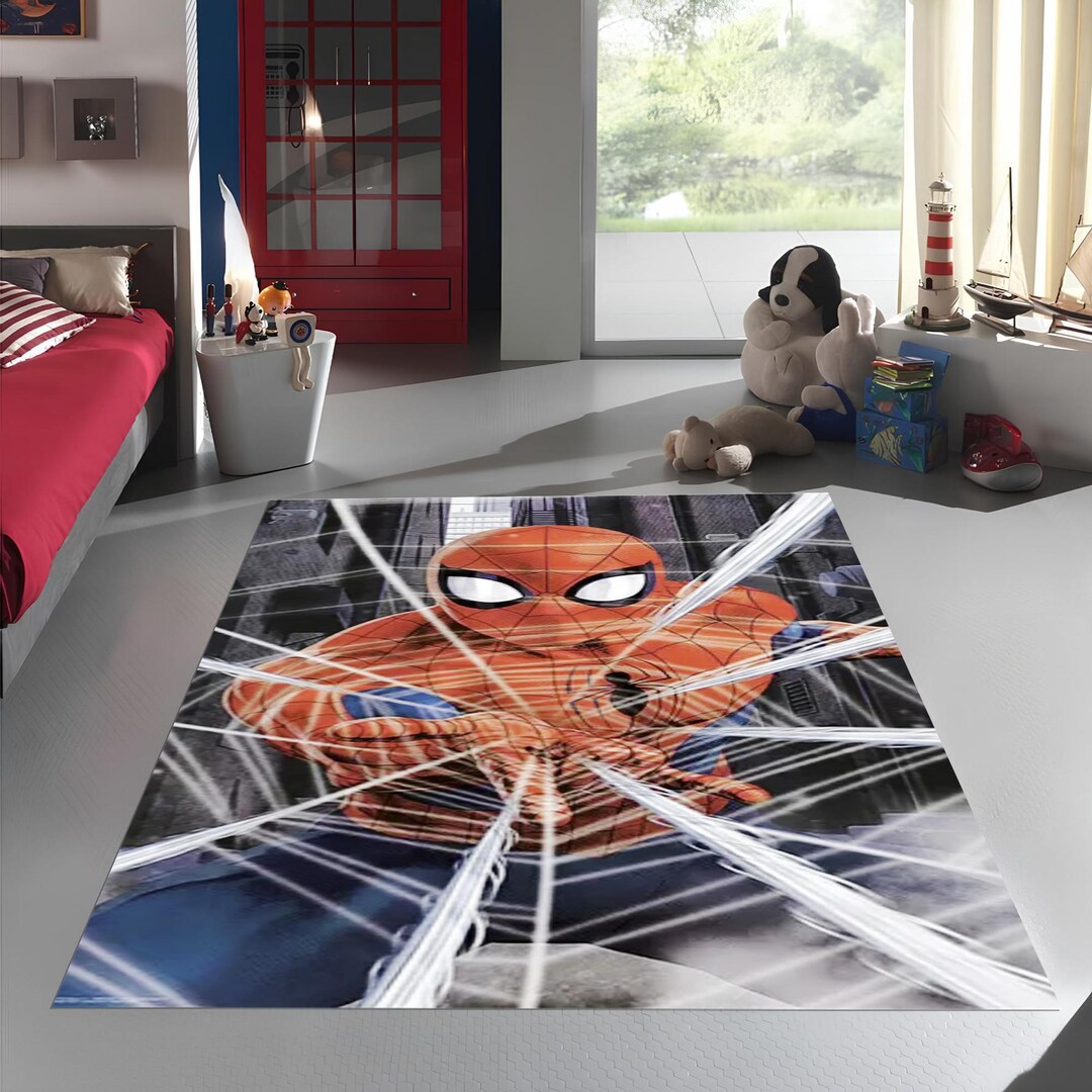 Spider Man Rugspiderman Carpet, Spiderman Rug, Spider Web Carpet ...