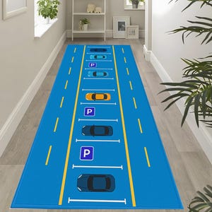 Blauer Teppich - Teppich - Teppich - Teppich - Teppich - Teppich - Spielmatte - für Kinder