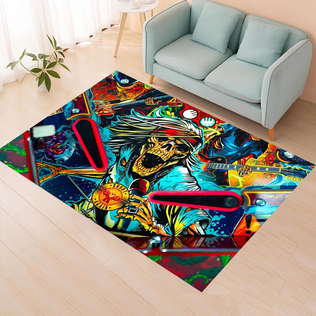 Pinball Rug,pinball Rugs,pinball Game Rugs,pinball Game Rug,game Room ...