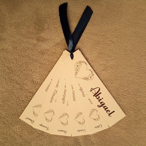 Menu éventail