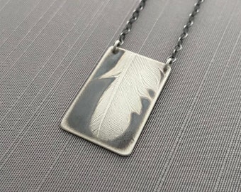 Sterling Silver Feather Necklace No. 2