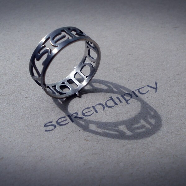 Sterling Silver Serendipity Ring - Size US 8-3/4