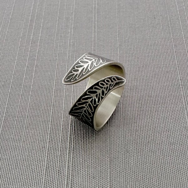 Sterling Silver Fern Ring