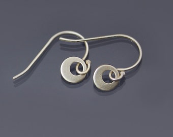 Tiny Sterling Silver Loop Earrings