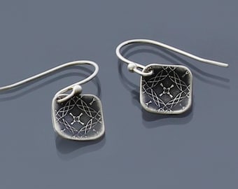 Sterling Silver Moroccan Tile Earrings