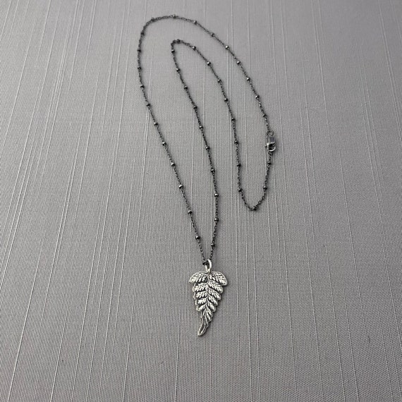 Sterling Silver Fern Frond Necklace - Etsy