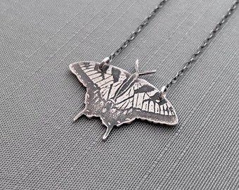 Sterling Silver Eastern Tiger Swallowtail Butterfly Necklace No. 2