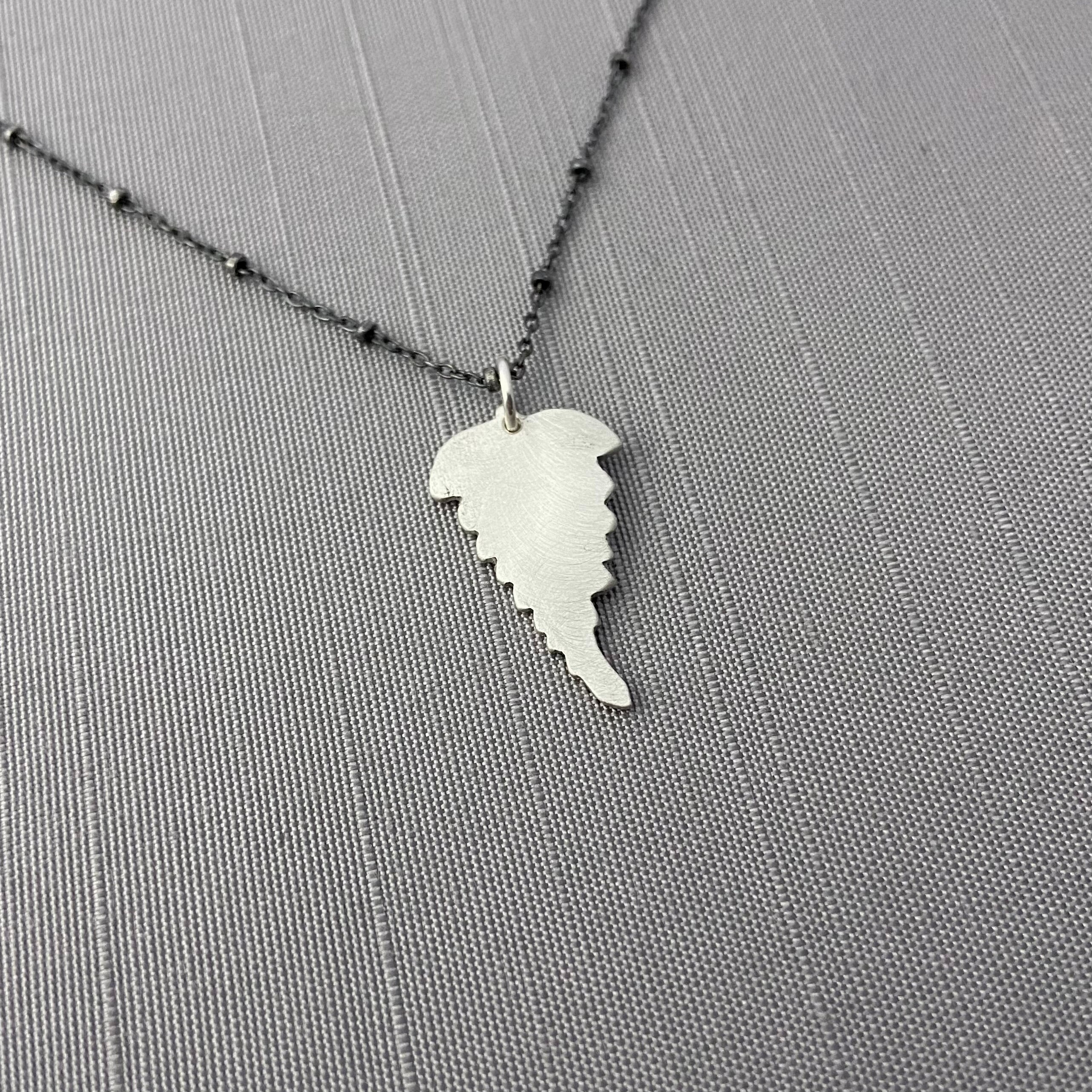 ラフFern Chain Necklace Silver Sterling Silver 18 Inch Fern Chain, Necklace Chains, Fern Chain