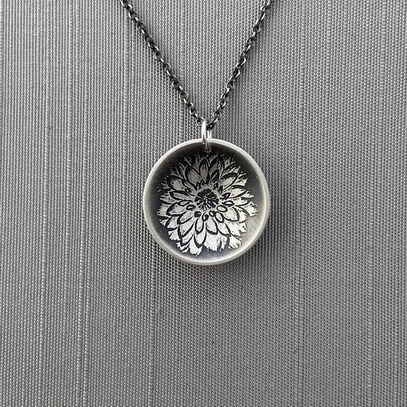 Dahlia Rose Handmade Sterling Silver Dangles