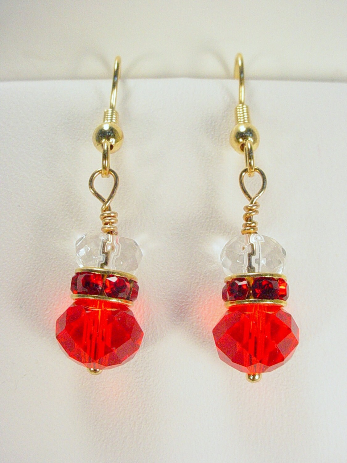Earrings in Bright Spring Colors With Sparkly Crystal Etsy