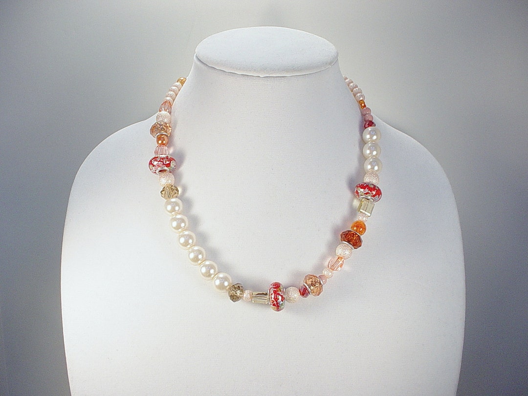 Necklace and Bracelet Set Faceted Sparkly Crystal Crackle - Etsy