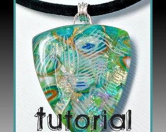 Polymer Clay Pendants Tutorial- Faux Dichroic Jewelry Making by Sherri Kellberg