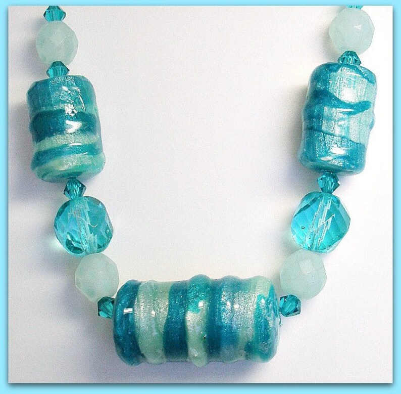 Polymer clay Tutorial Faux Lampwork Focal Beads Jewelry Etsy